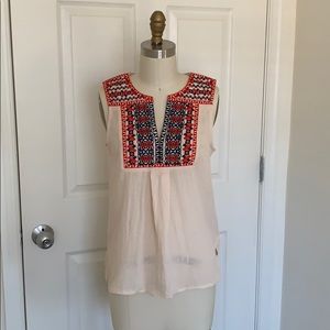 Boho Embroidered Tank